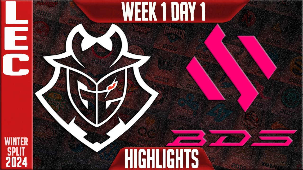 G2 vs BDS Highlights | LEC Winter 2024 W1D1 | G2 Esports vs Team BDS