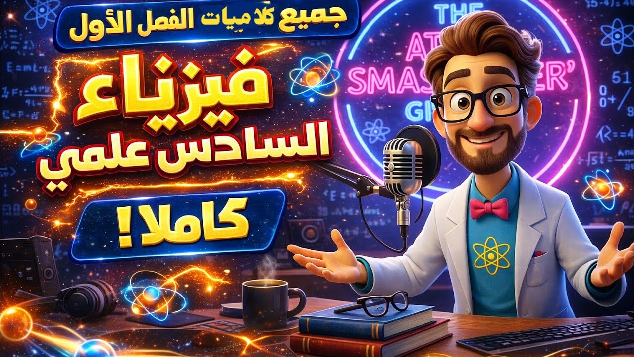 جميع كلاميات فيزياء السادس علمي الفصل الاول 
