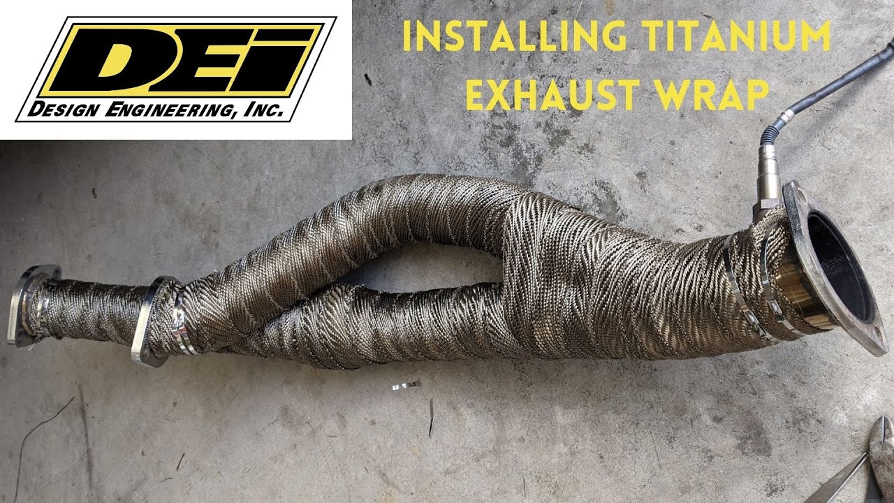 How to install DEI heat wrap onto exhaust the right way