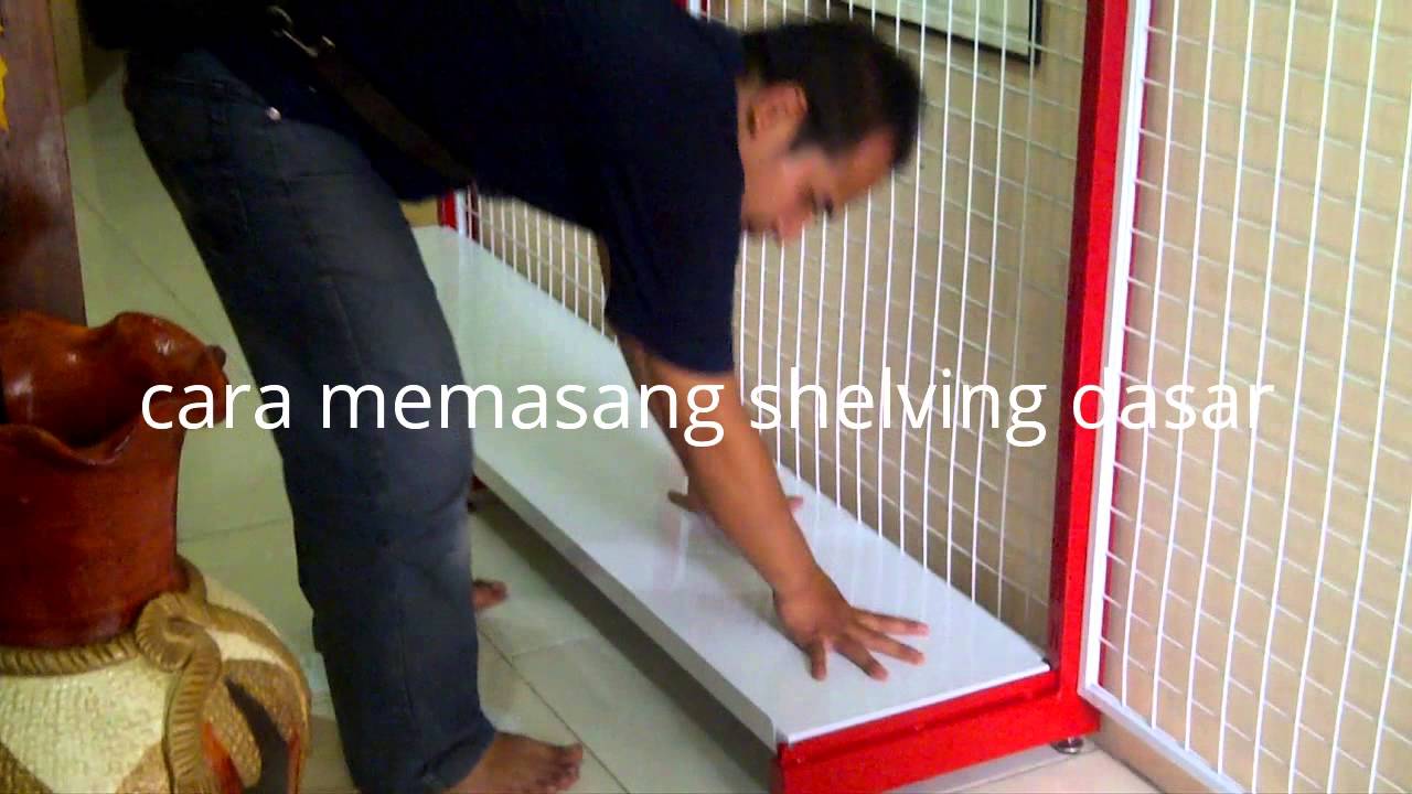 cara memasang rak gondola toko minimarket 081227399920