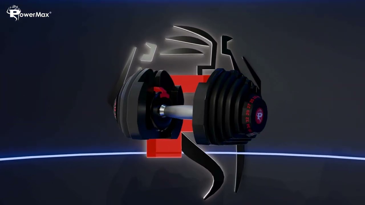 PowerMax PDA 40 Adjustable Dumbbell | Perfect for Home Workouts