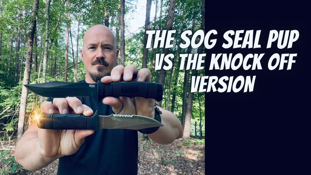 The SOG Seal Pup VS the Knock Off Version on Amazon
