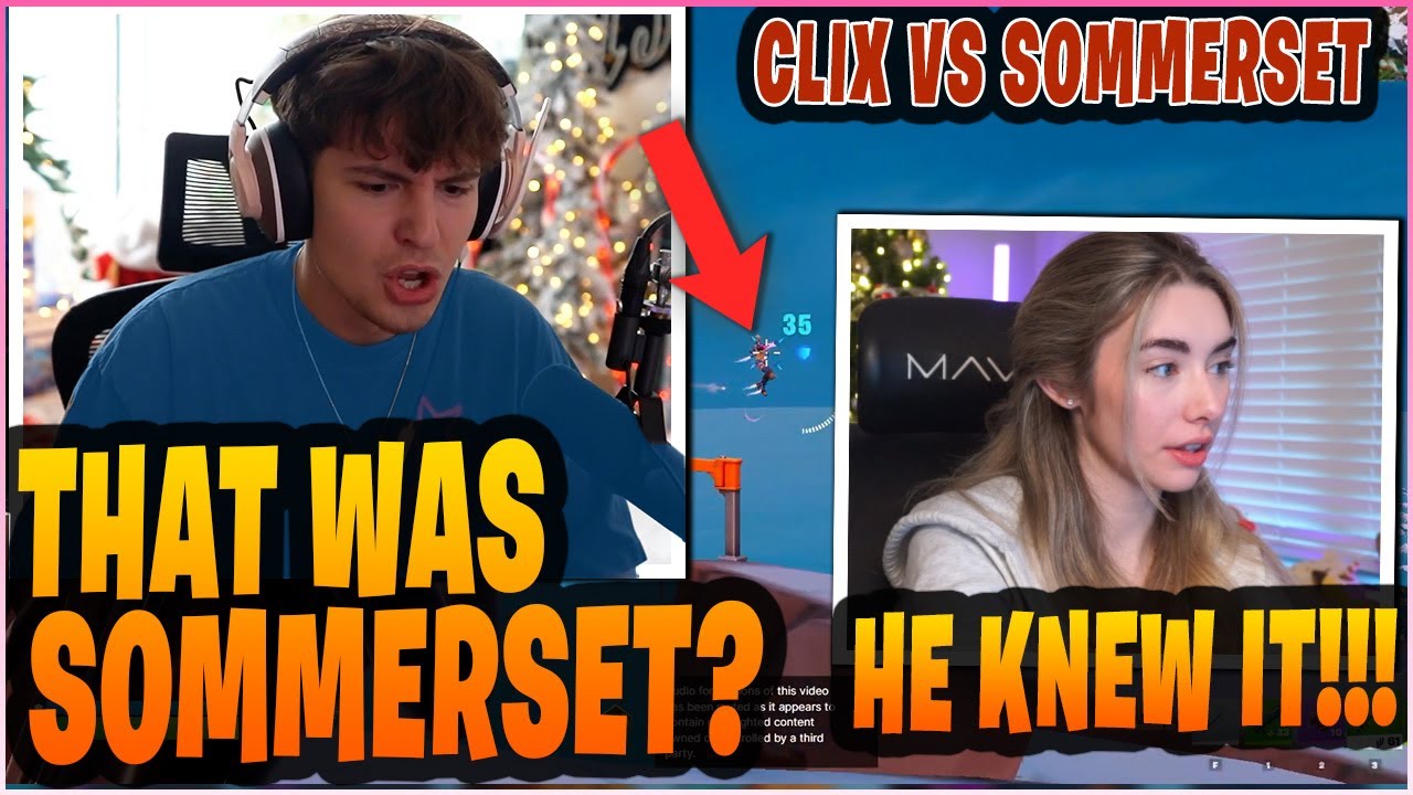 CLIX Ran AWAY FROM SOMMERSET After GETTING INTO An INTENSE 1v1 In SOLO TOURNAMENT!