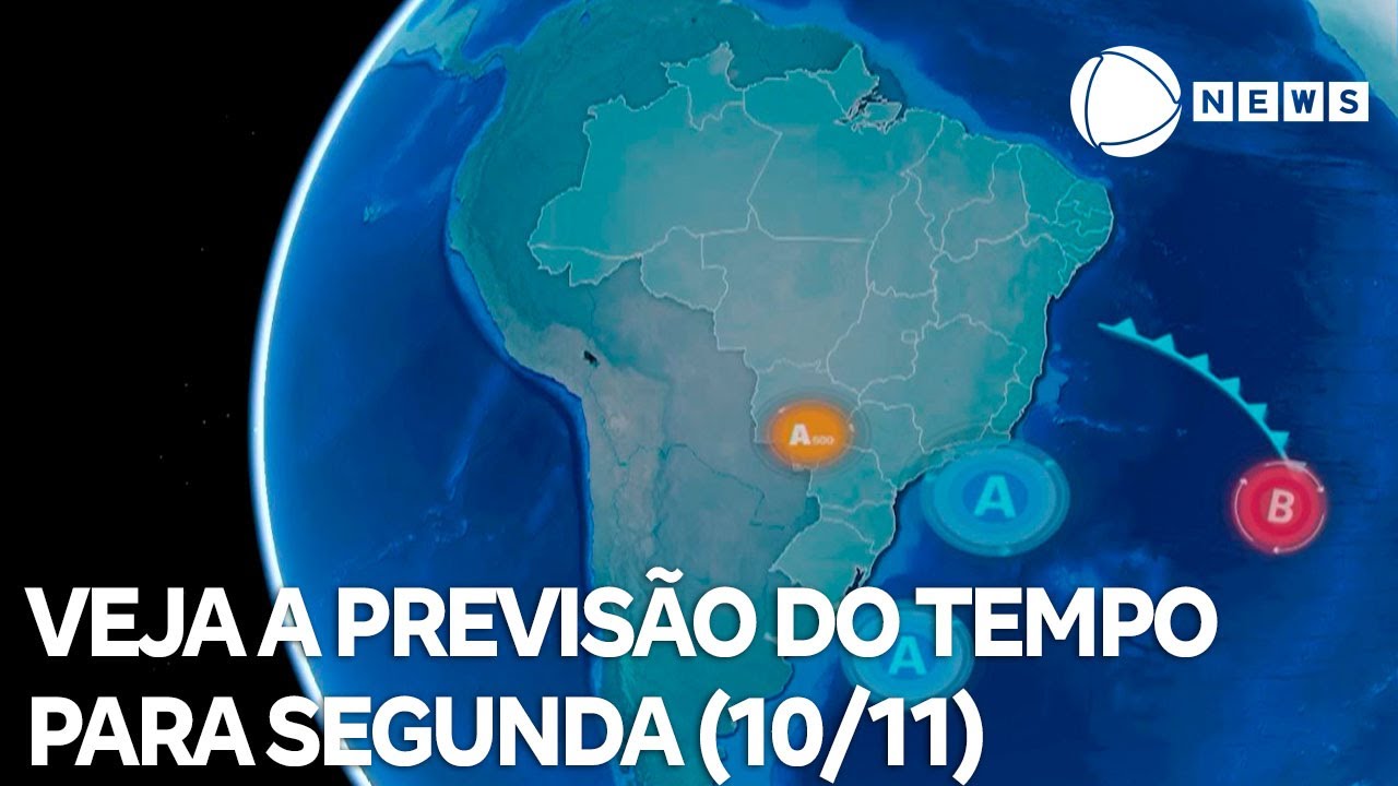 Veja a previs&atilde;o do tempo para segunda (10/11)