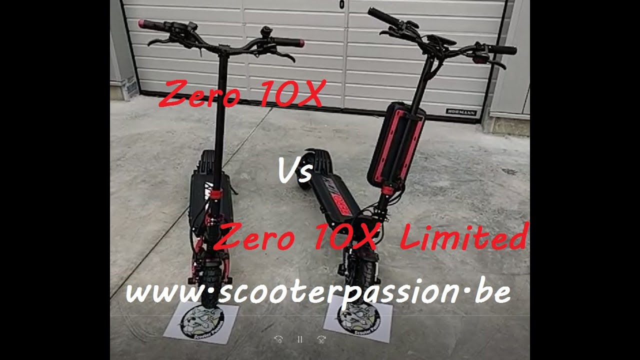 Comparaison trottinette Zero 10X et Power Zero 10X Limited [Scooter Passion]
