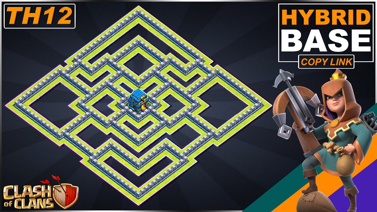New BEST TH12 HYBRID/TROPHY Base 2021!! | Town Hall 12 (TH12) Hybrid Base Design - Clash of Clans