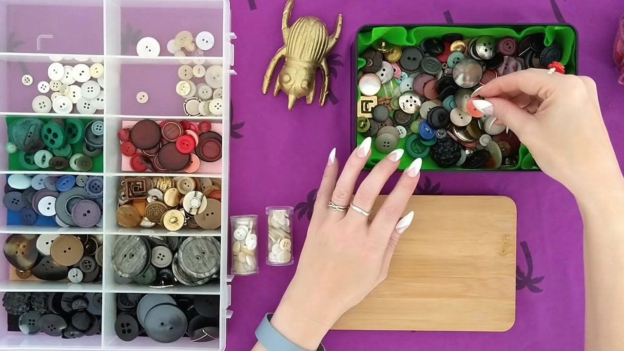 ASMR Sorting Buttons • Relaxation • No Talking