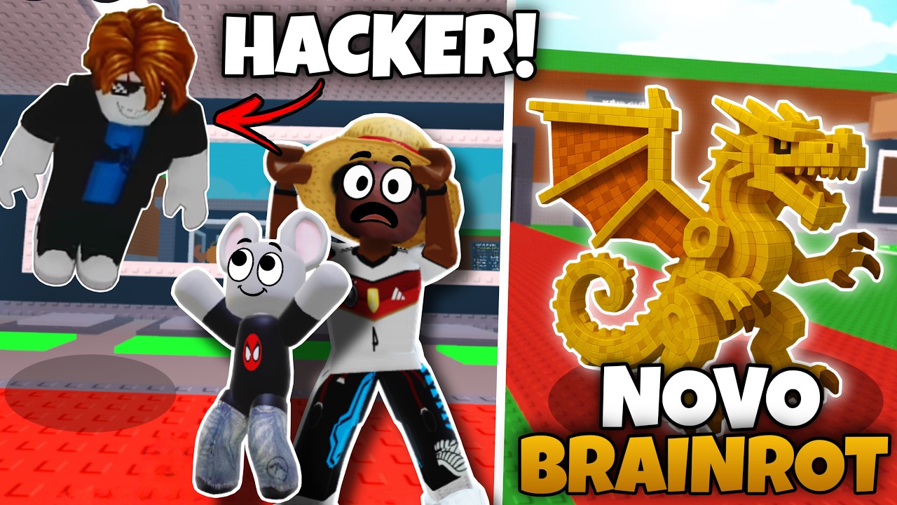 CAI COM UM HACKER no ROUBE O BRAINROT! Novo BRAINROT da ATUALIZA&Ccedil;&Atilde;O