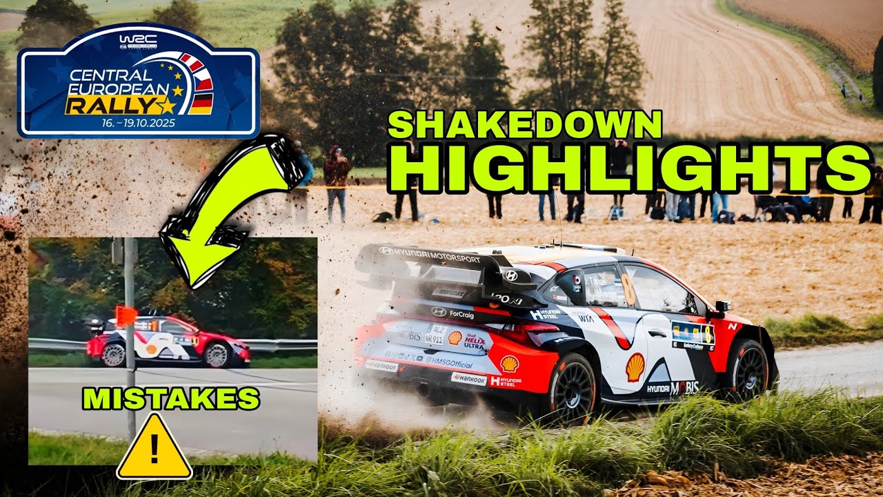 SHAKEDOWN WRC CENTRAL EUROPEAN RALLY 2025 - Mistakes and more