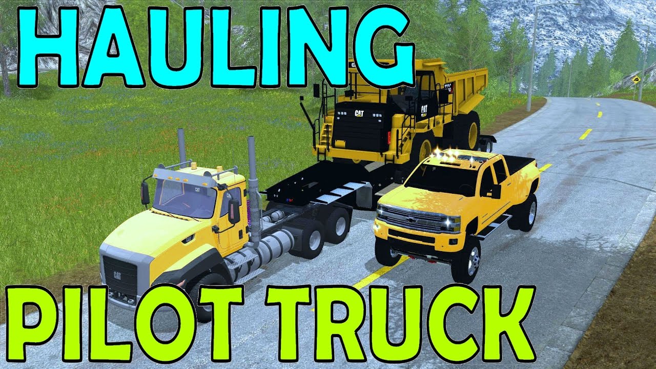 Farming Simulator 17 - Hauling Giant Dump Truck - Pilot Truck - Multiplayer