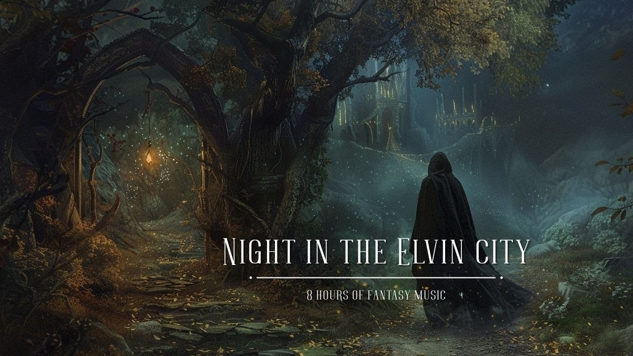 Soft Fantasy Music For Study and Relaxation | Night in the Elvin City 