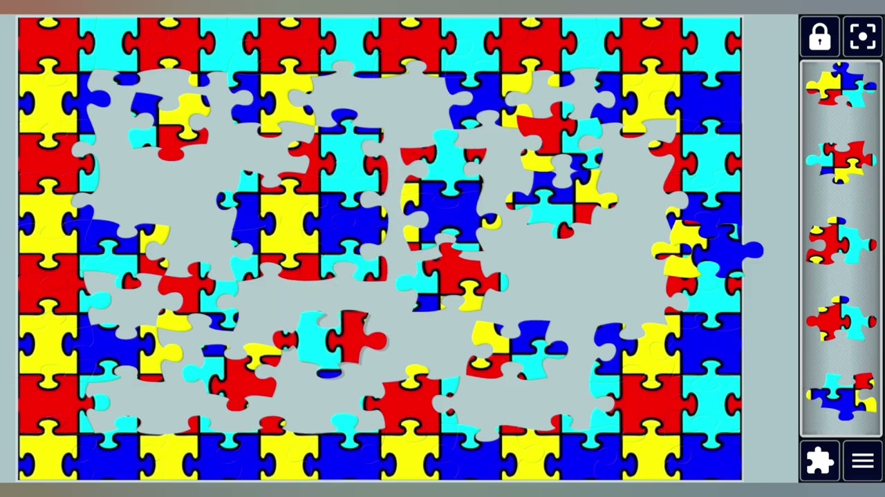 Colorful puzzle piece Mosaic🌈🧩||Colorful puzzlez🧩||