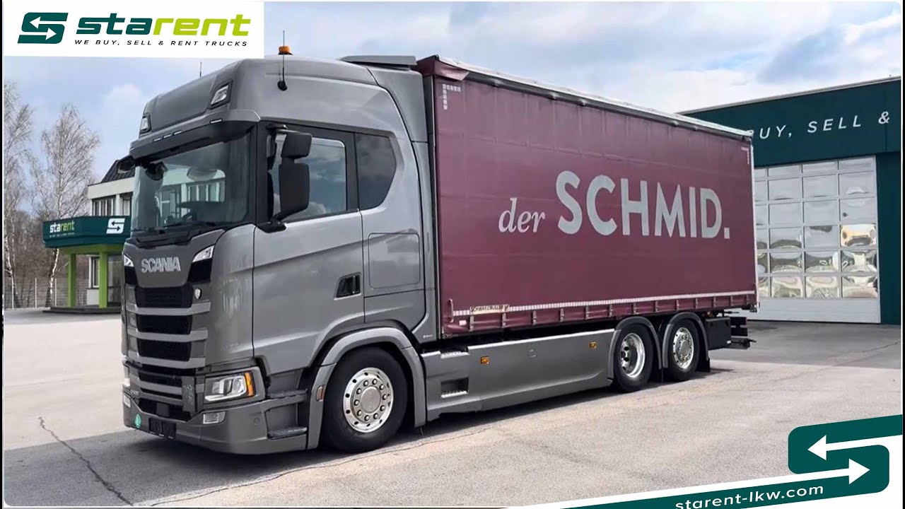 verkauft - Scania S500 Planen Aufbau Schwarzmüller 6x2, Standklima,  LKW25016, www.starent-lkw.com