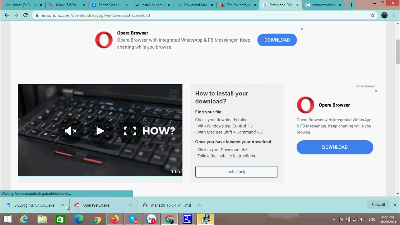 Cài đặt MariaDB & Sử dụng SQLyog
