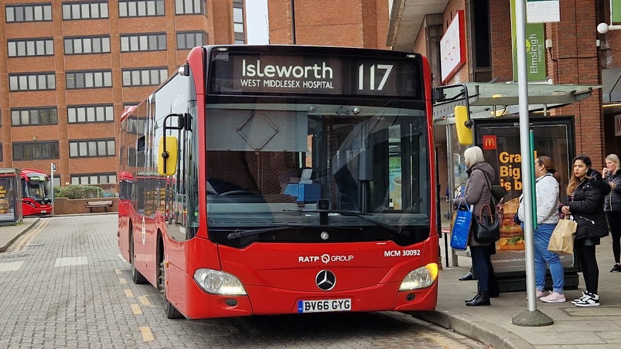FRV | LONDON BUS 117 ISLEWORTH WEST MIDDLESEX HOSPITAL 🏥 - STAINES (BV66GYG) MCM 30092