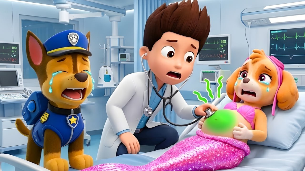 Is Skye a Mermaid? Oh No! Doctor Ryder, Save Her! | Paw Patrol Ultimate Rescue | Rainbow 3