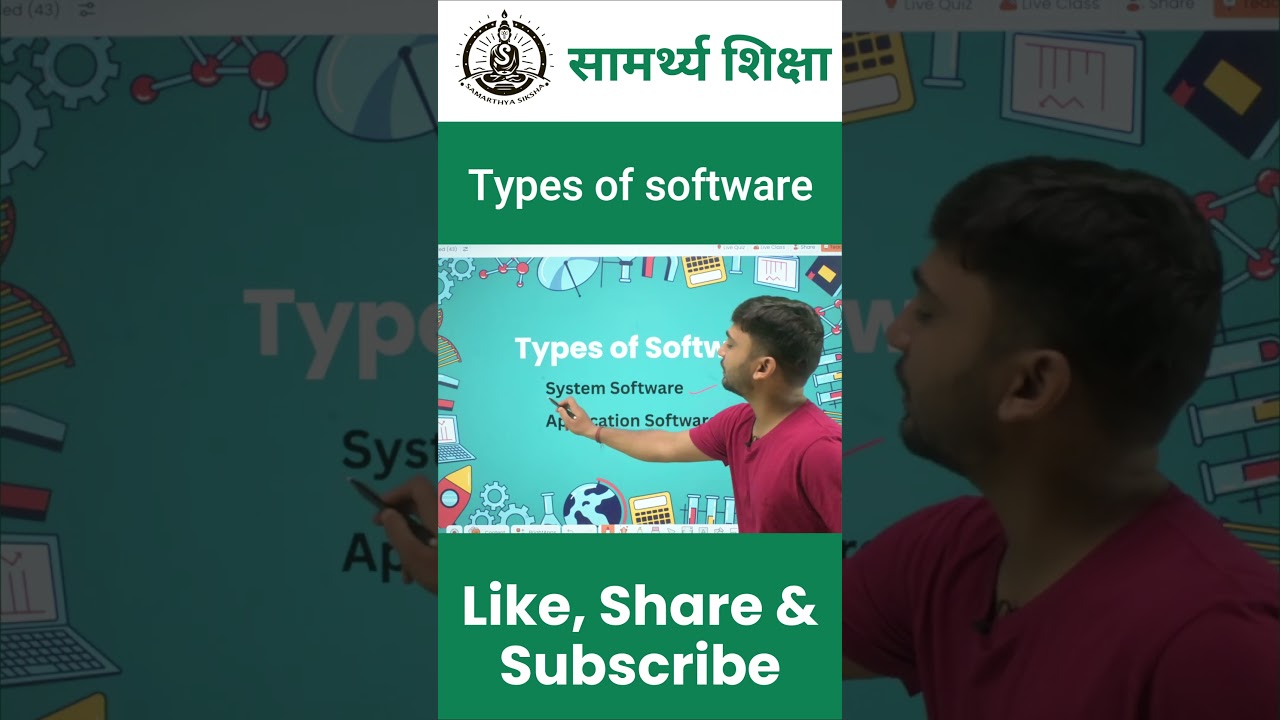Types of computer software: System software and application software #computer #computerscience