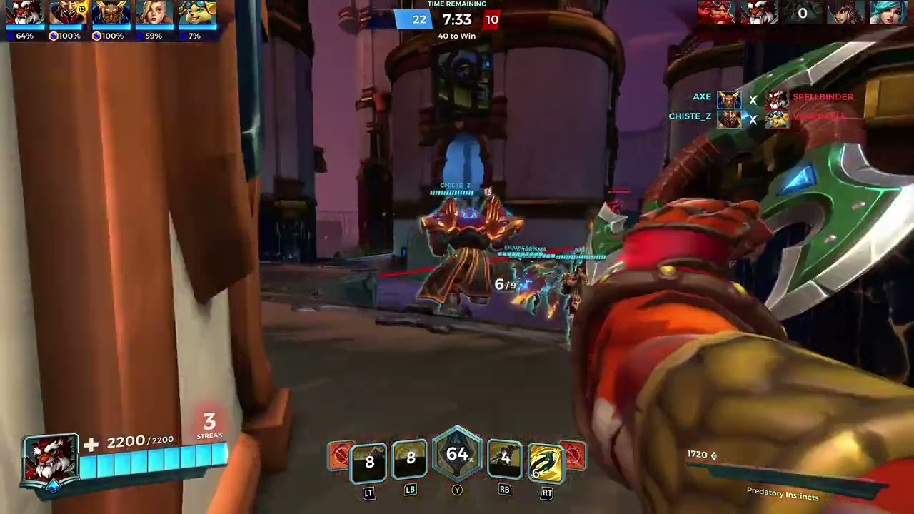 Paladins warm up online match new