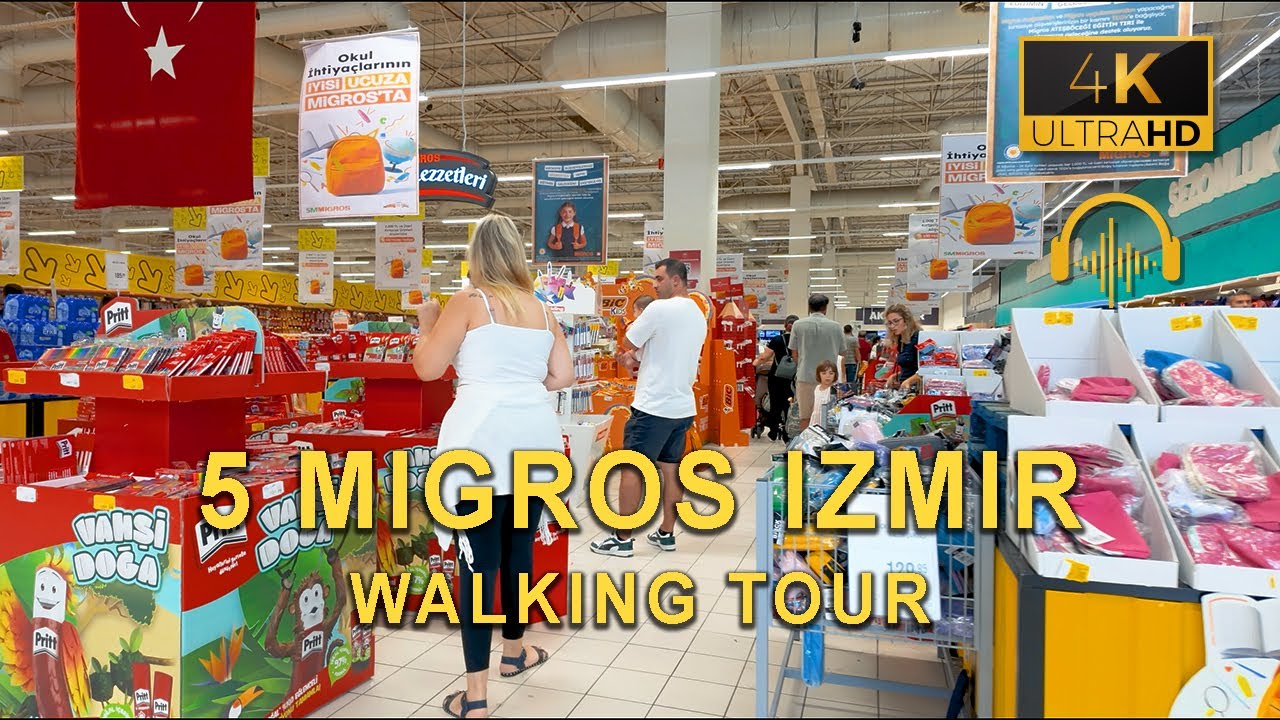 Inside Migros Supermarket 🇹🇷 | 4K Shopping Tour in Izmir, Turkey