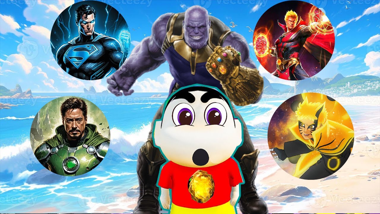GTA 5 - SHINCHAN VS ULTIMATE AVENGER THANOS PART 2 (MALAYALAM)