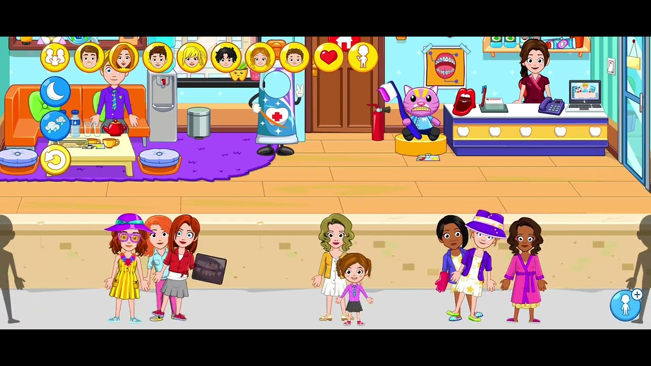 معنات دكتور اسنان 👨🏼‍🔬لعبه (my Town world) ♥🤗