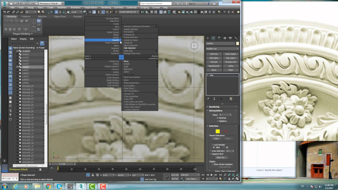 Розетка 03. 3ds max в примерах.