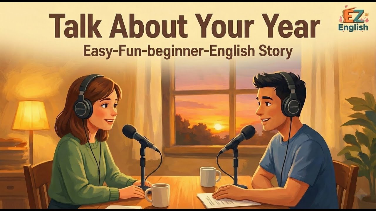 Talk About Your Year 🗓️ | English Speaking Practice | English Podcast for Beginners | EZ- Podcast 03
