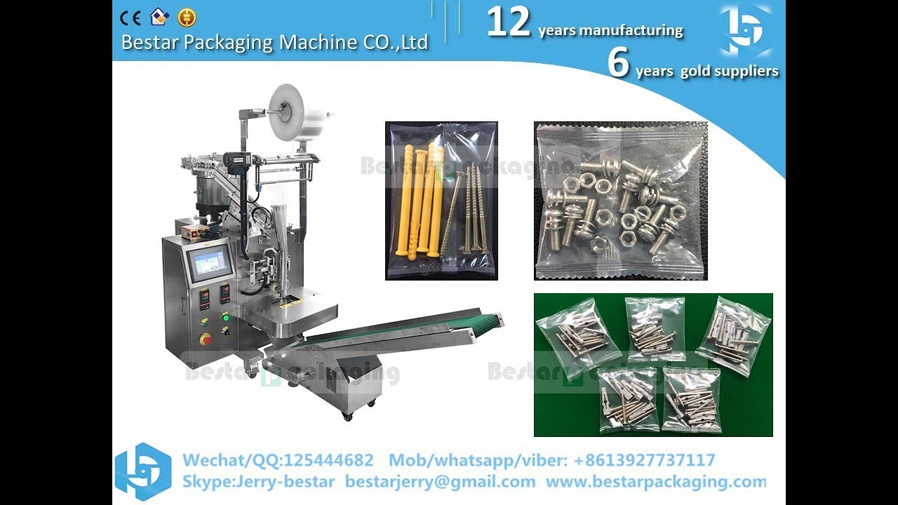 Bestar 4 pcs screws 60 bags per minute high speed counting packaging machine
