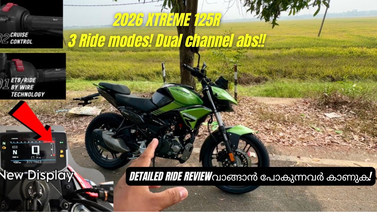 NEW Xtreme 125R💥 New Display | Cruise Control | Ride-by-Wire | Dual ABS|പവർ MODE ൽ പറക്കും!!