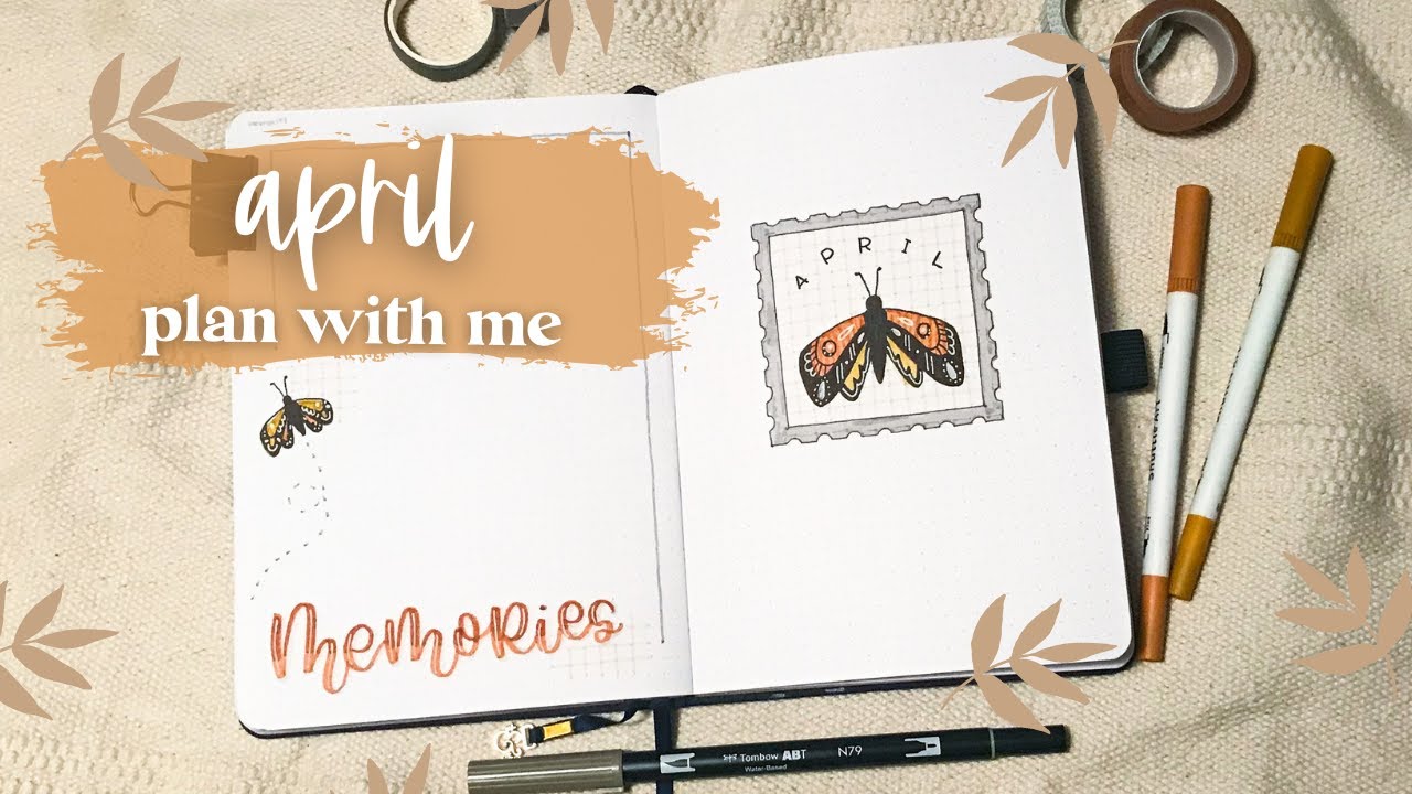 APRIL BULLET JOURNAL SETUP | Plan With Me April 2021 | April Bullet Journal Theme | Bujo Set Up