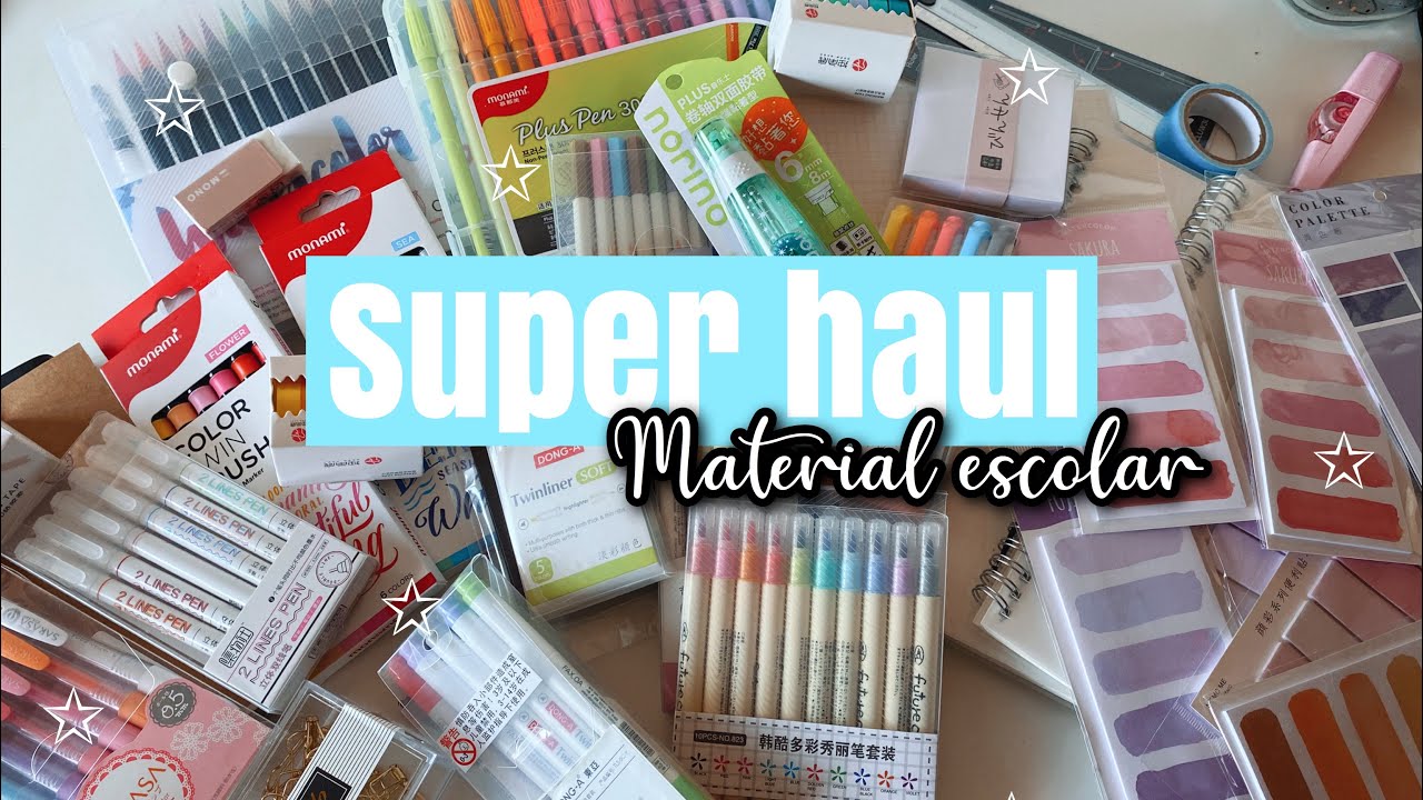 HAUL + 100€ en MATERIAL ESCOLAR!! + sorteo internacional 📚
