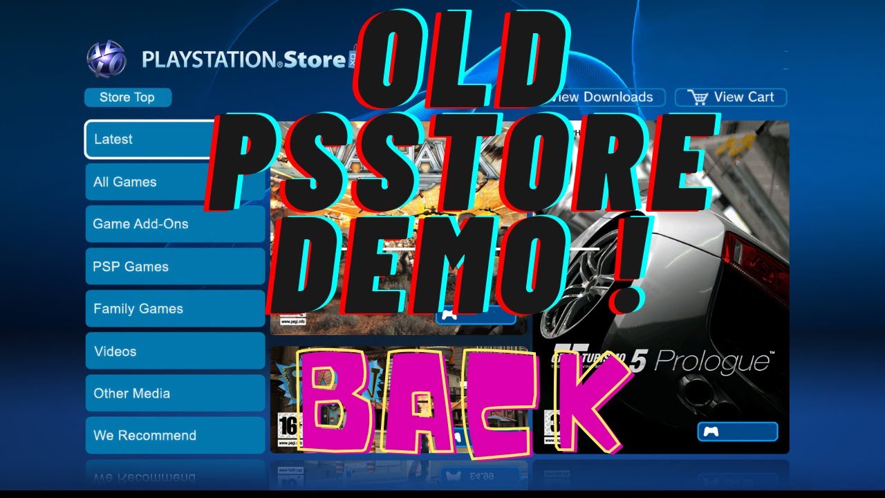Old Playstation Store Back For PS3! Overview Of Available Demo Versions!! Exploring Old PS  Store