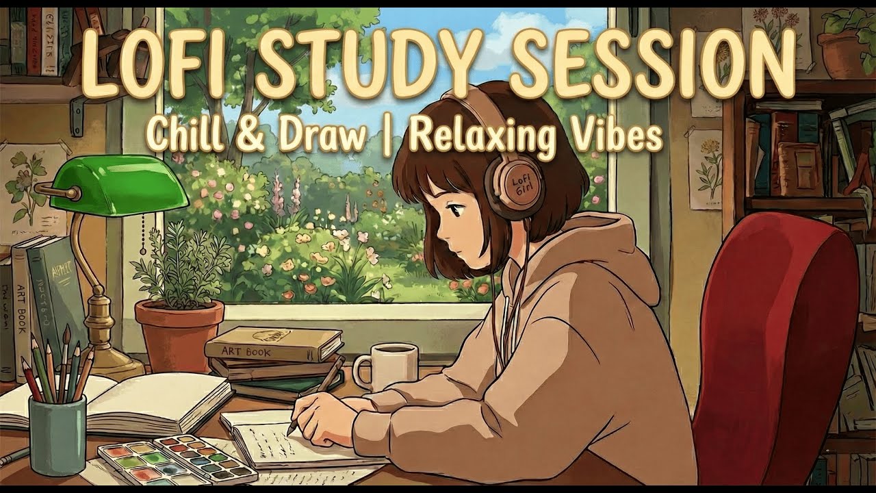 [STUDY WITH ME] Cozy Rainy Night. 🕯️ 1 Hour Deep Focus Study (Pomodoro Timer 25/5) - Capycapy lofi#1