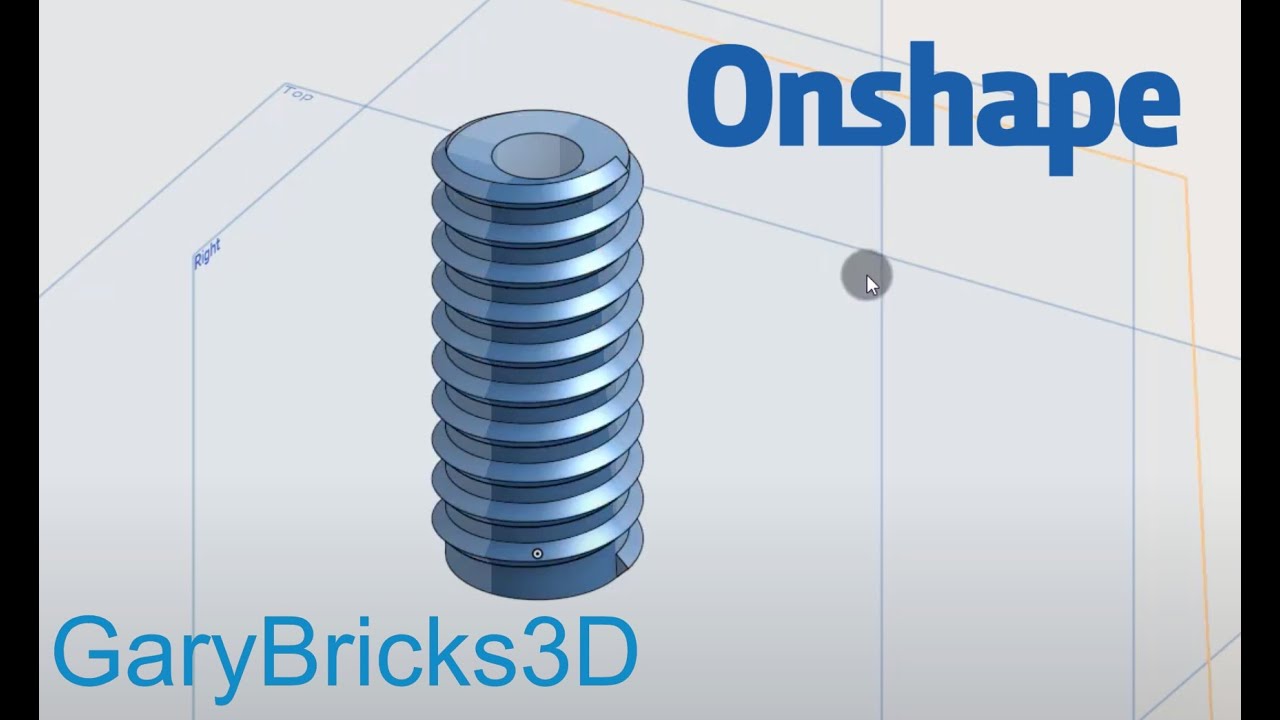 Onshape - Cómo realizar unTornillo sin fin - Tutorial