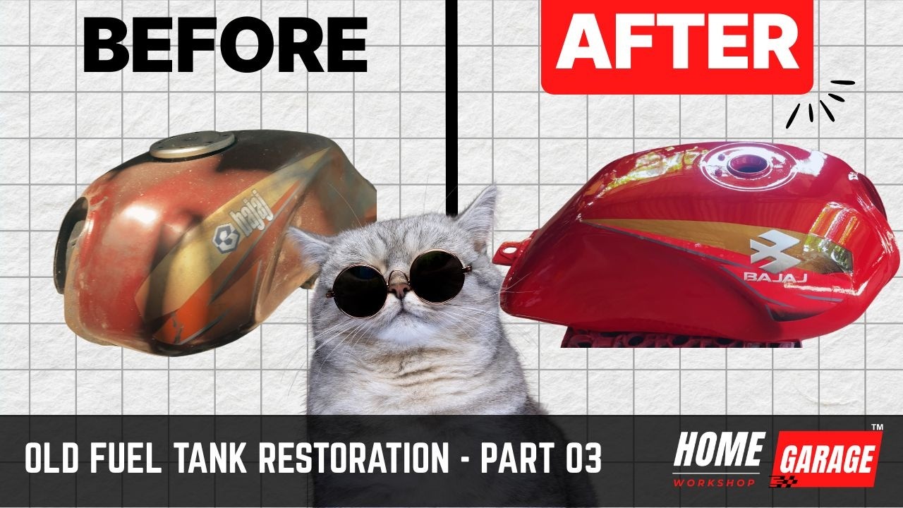 Complete Motorcycle Tank Restoration | Original Paint & Clear Coat Finished