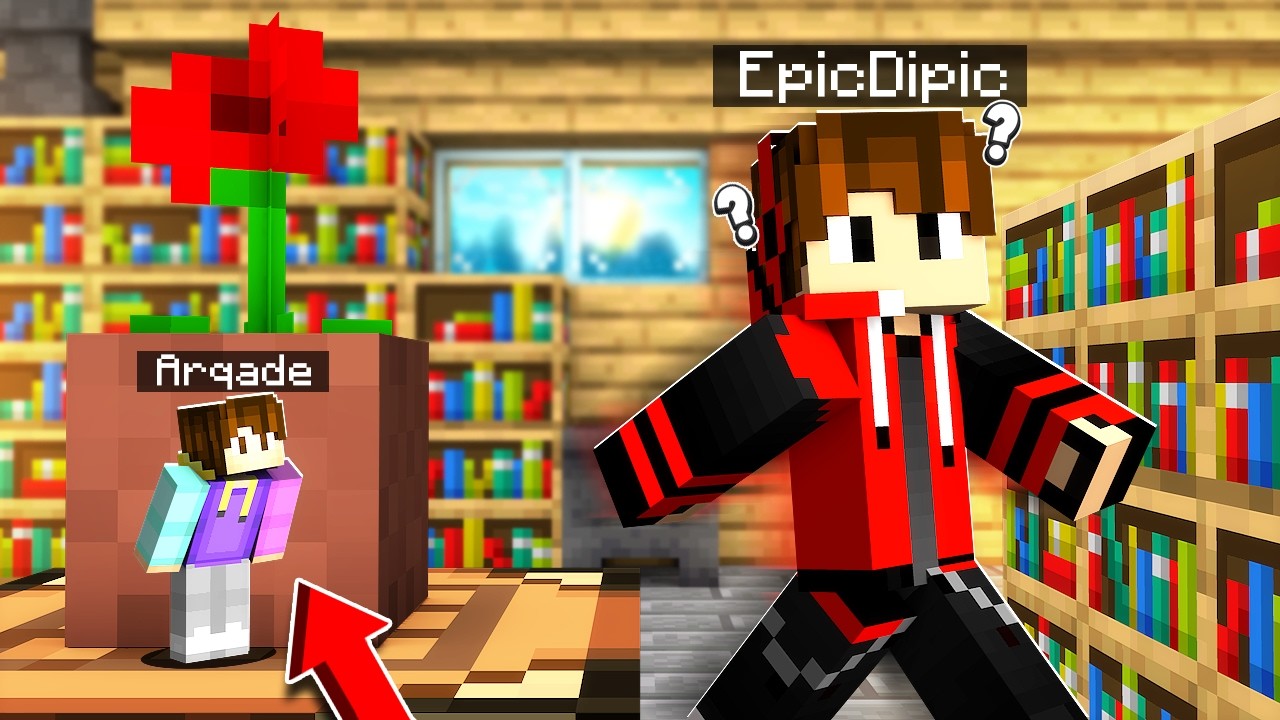 TINY Vs GIANT Hide and Seek in Minecraft !!!