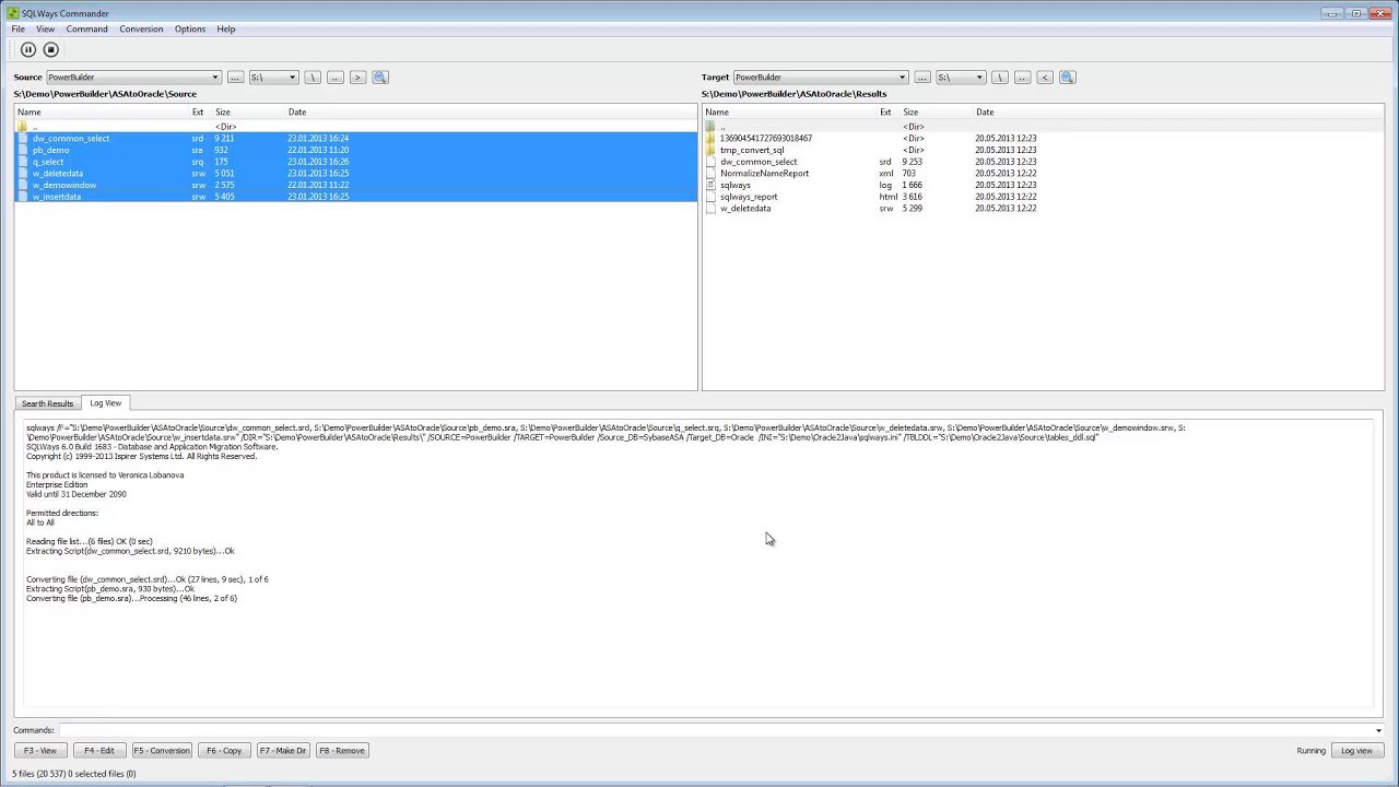 PowerBuilder Embedded SQL Migration Demo