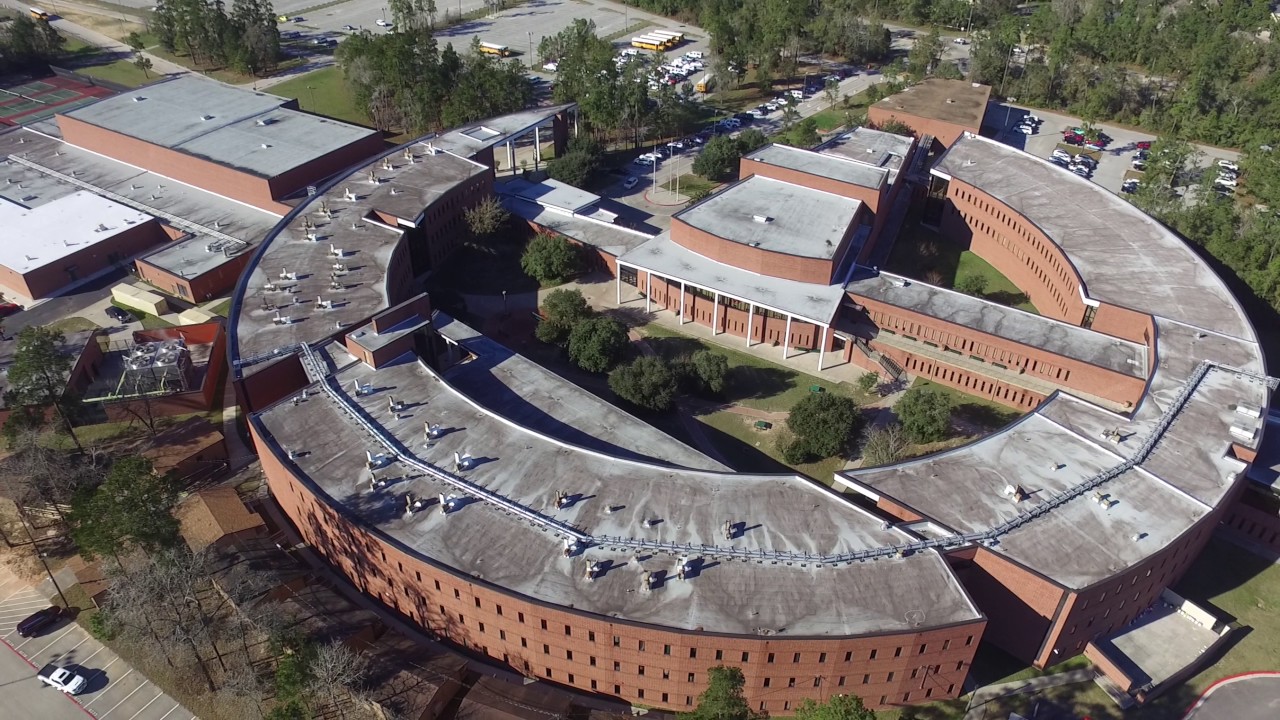 Phantom 3 video of The Woodlands High School