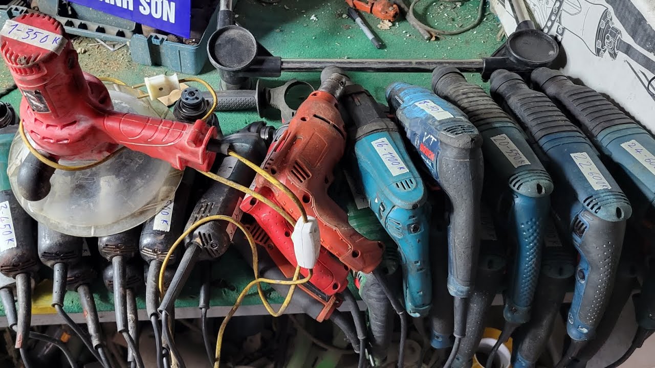 THANH LÝ MÁY KHOAN BÊ TÔNG, MÁY MÀI  ĐIỆN 220V  LH :0326106122