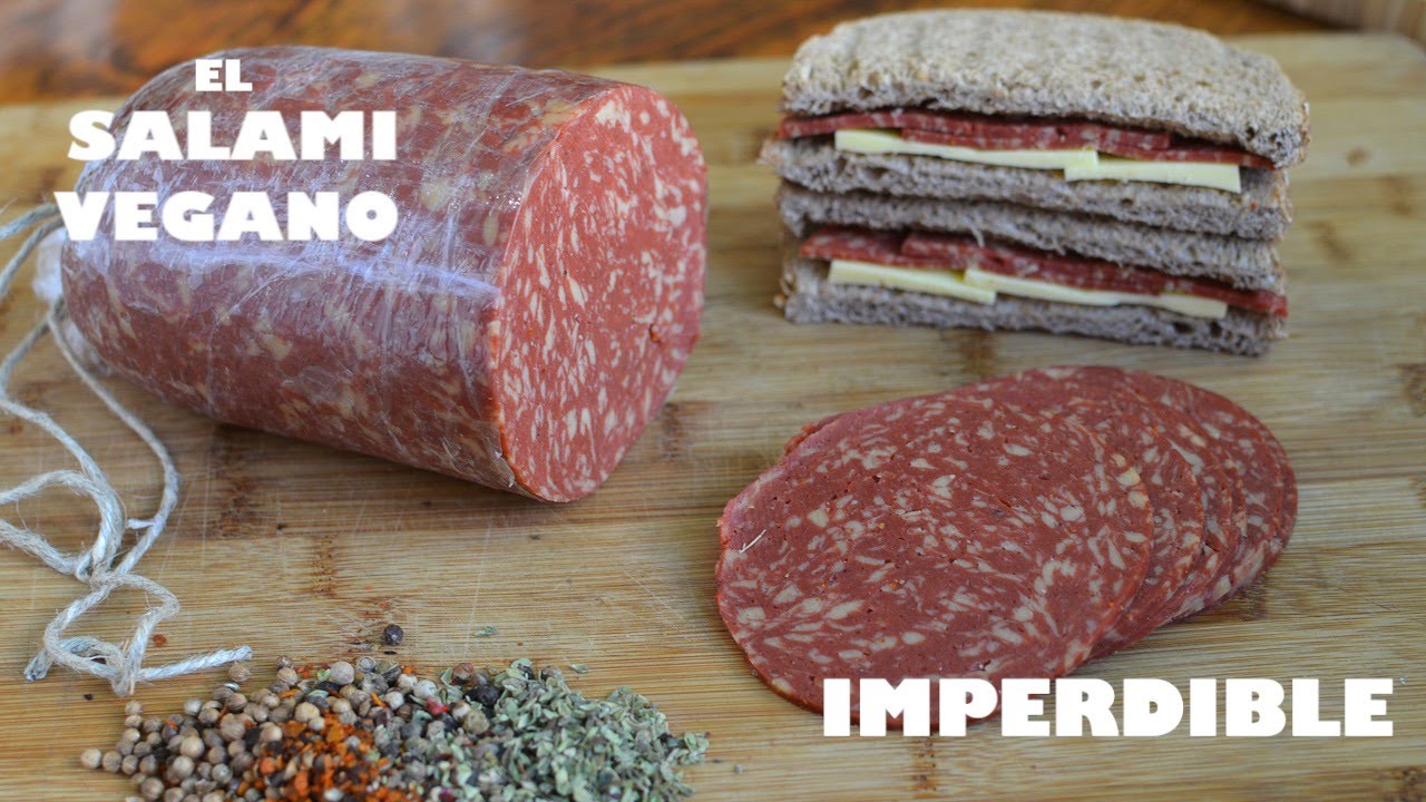 EL MEJOR SALAMI VEGANO Sabor, color, textura y aroma idénticos #VeganHacking