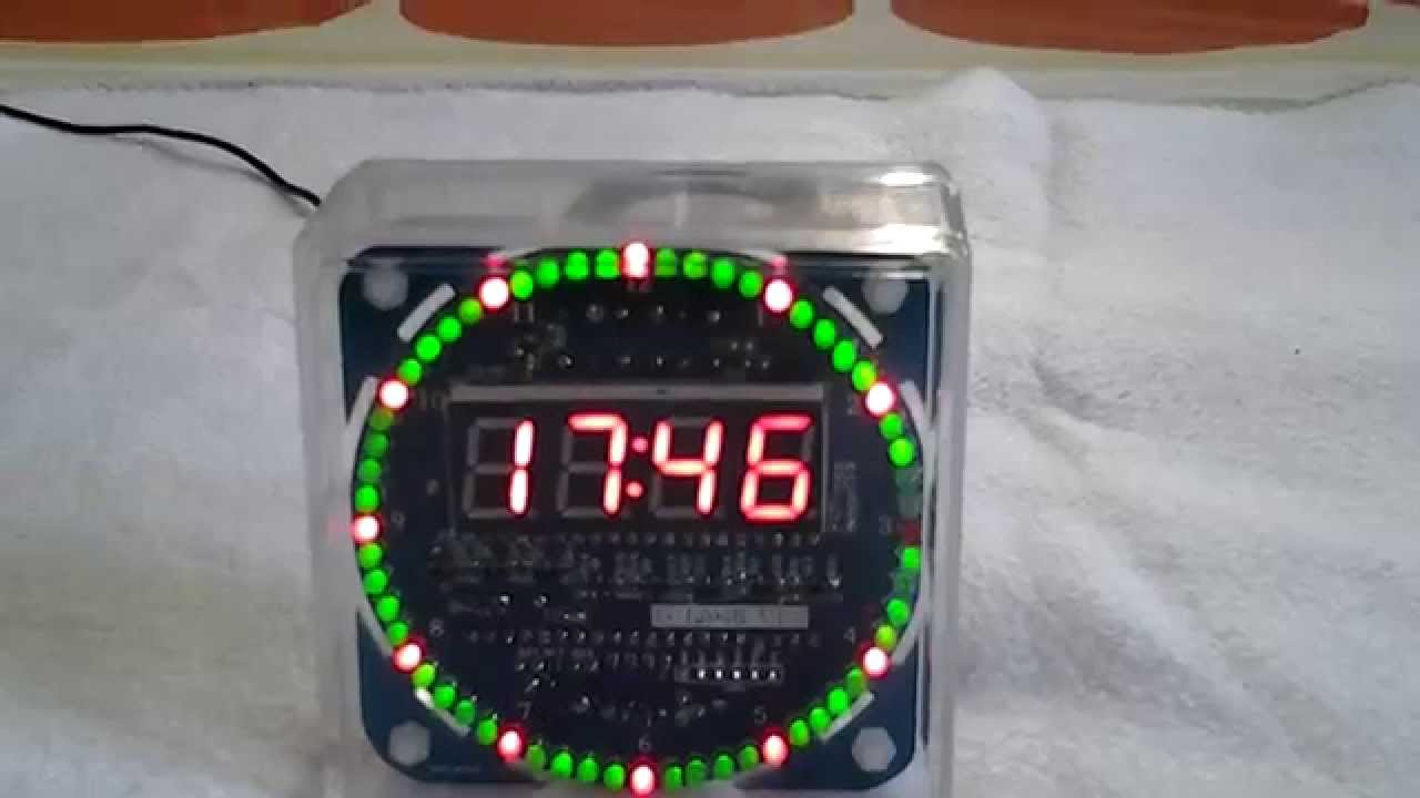 DIY AT89S52 Rotation LED Electronic Bluetooth Protocol 2.0 Control Clock Kit FROM BANGGOOD