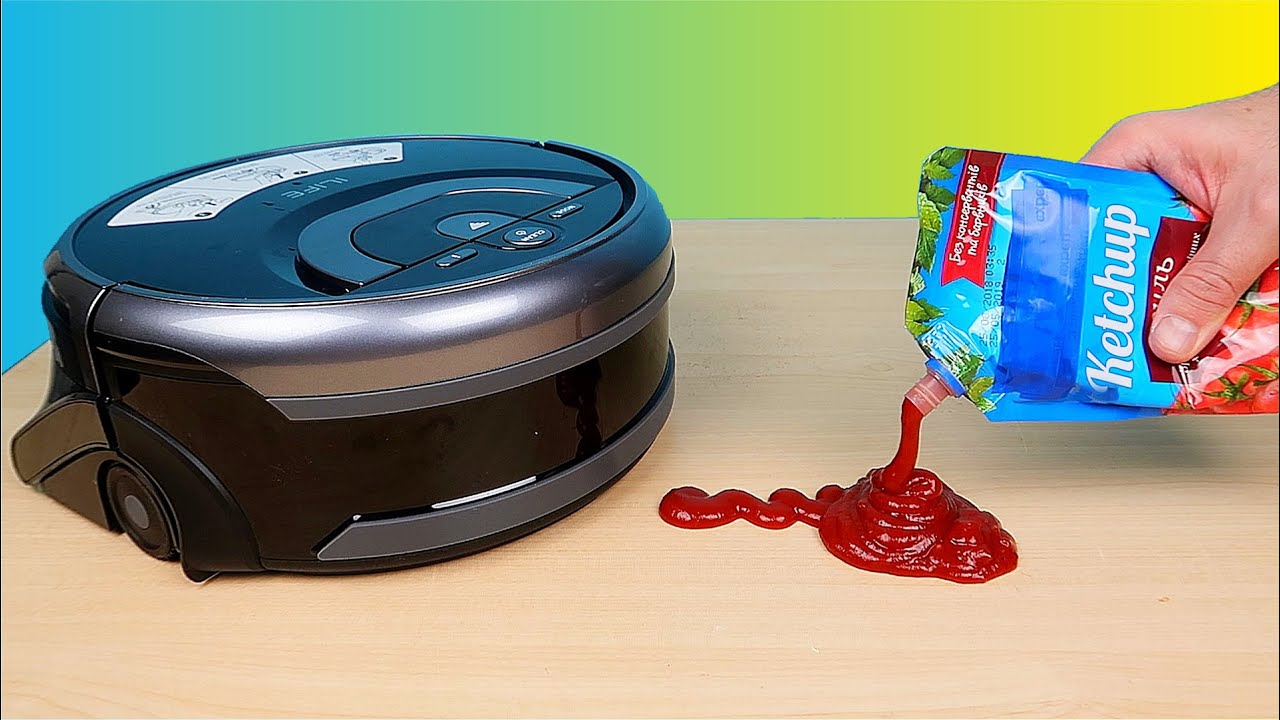 ROBOT LIMPIADOR DE SUELOS vs KETCHUP