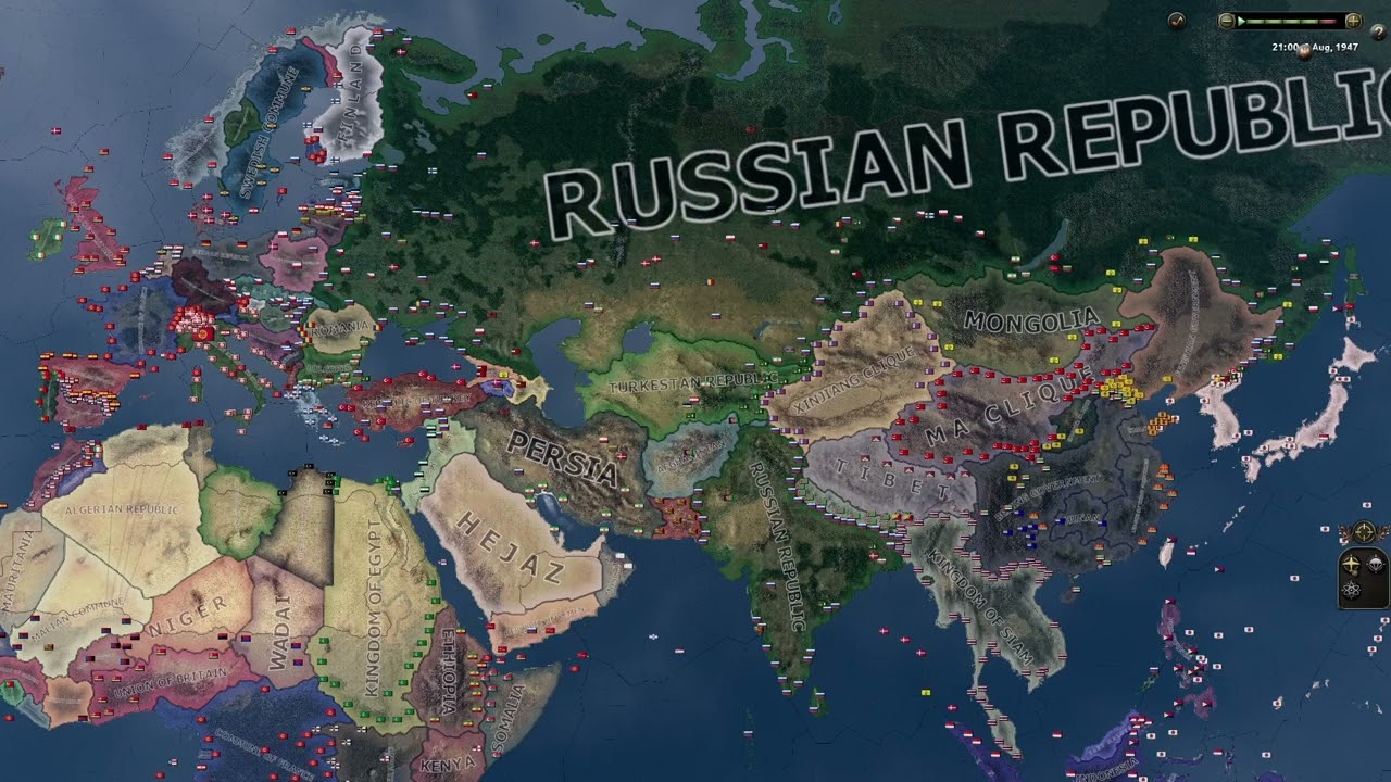 Kasierreich but withEnhanced AI - HOi4 Timelapse