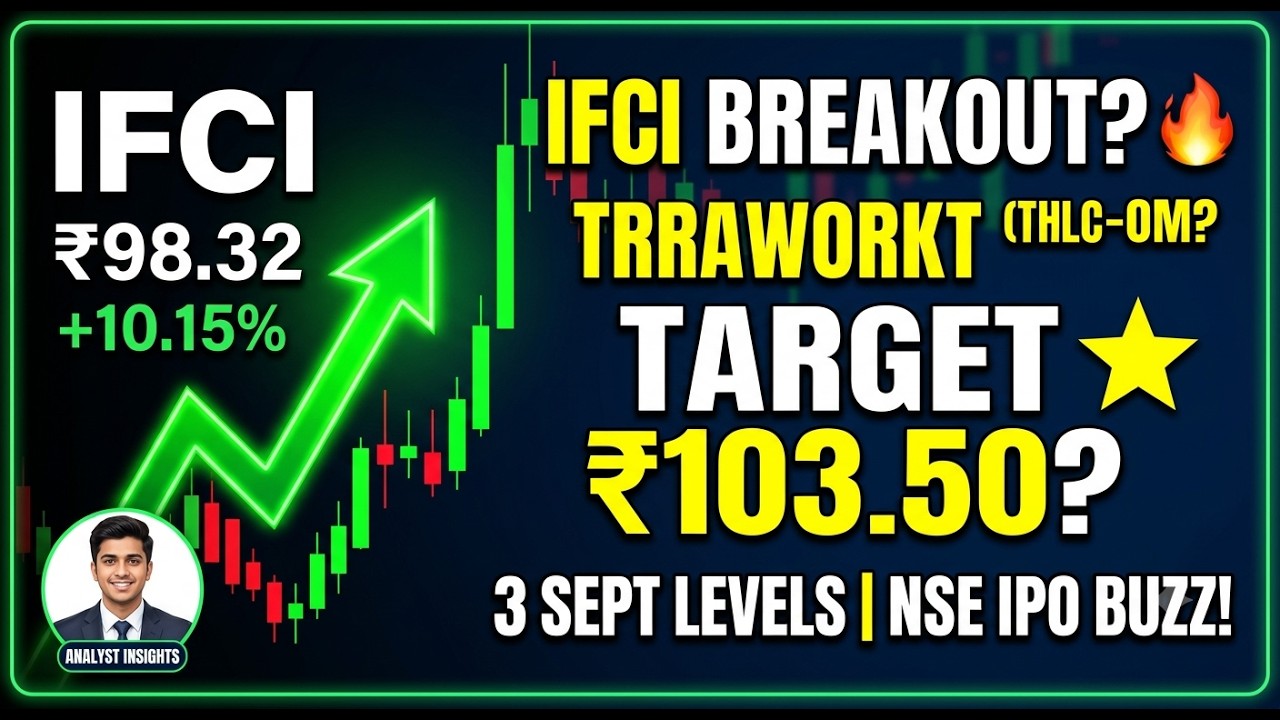 IFCI Share Big Blast! 🚀 ₹98.32 Level Analysis | NSE IPO Trigger?