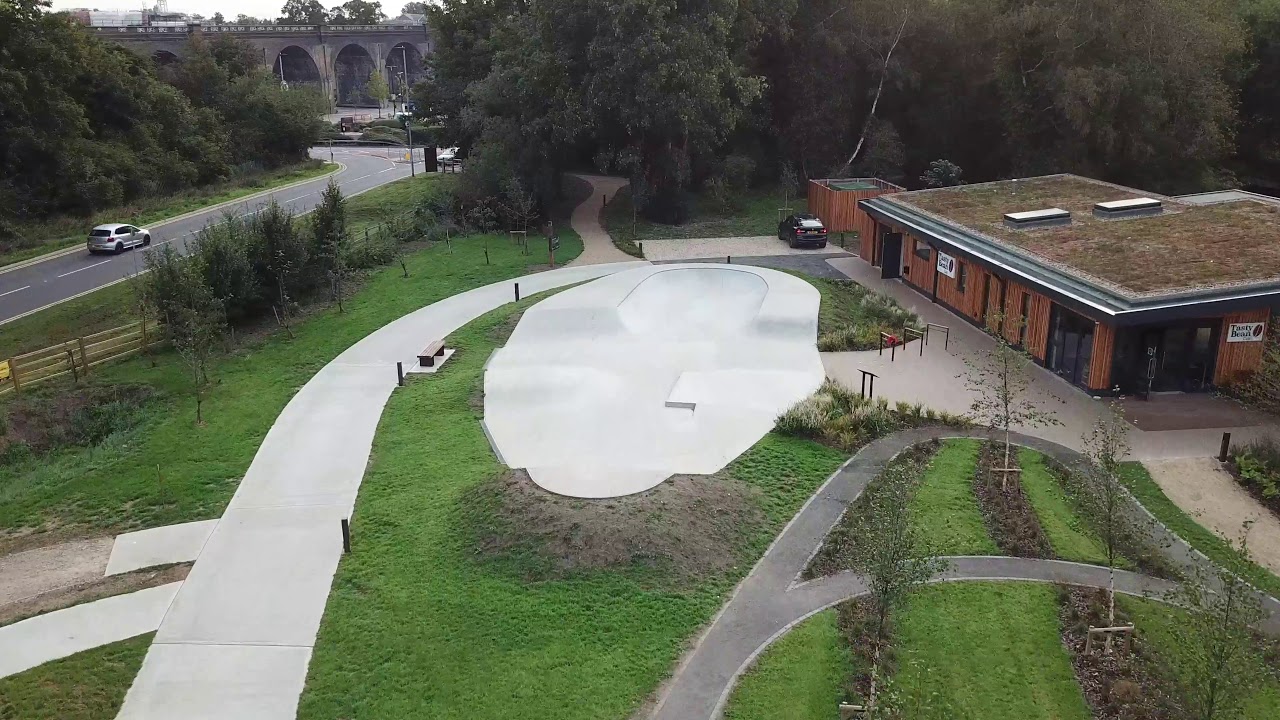 Aerial view of Oxhey Activity Park