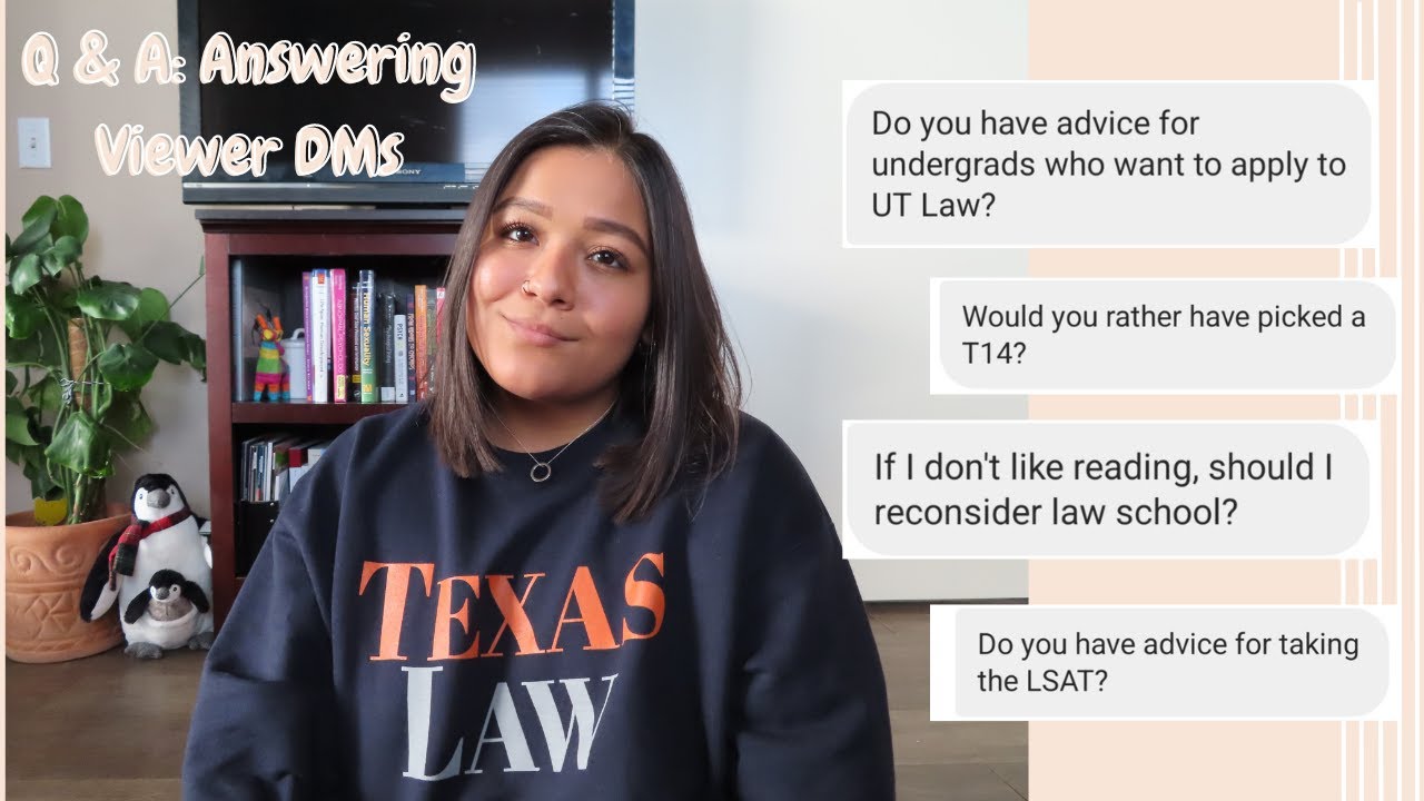 ANSWERING DMs: Q & A - getting admitted to UT, advice for applications, am I happy at Texas Law?