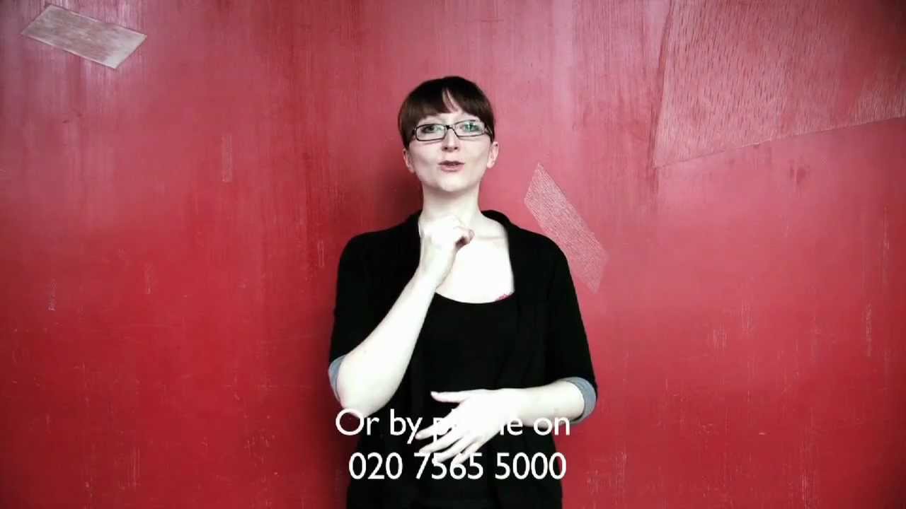 Signed and Captioned video: plays in Jerwood Theatre Downstairs until Aug 2012