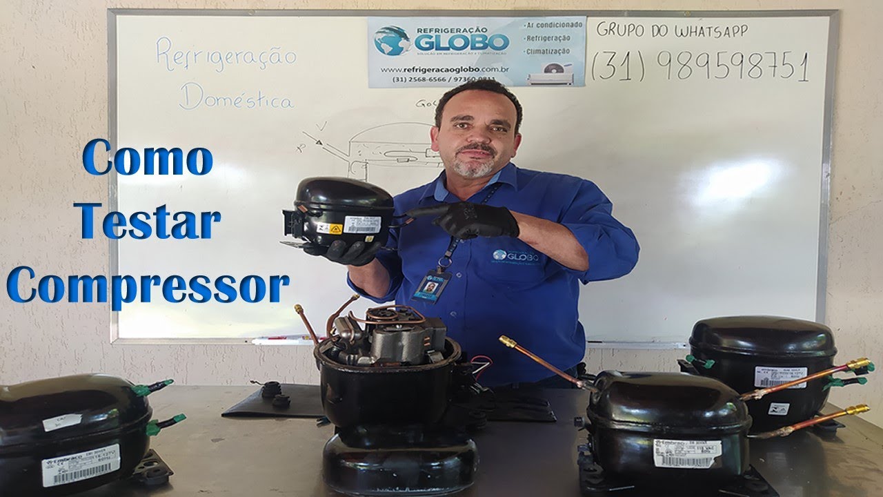 Como testar compressor de geladeira  - Aula 12 Refrigeração Doméstica
