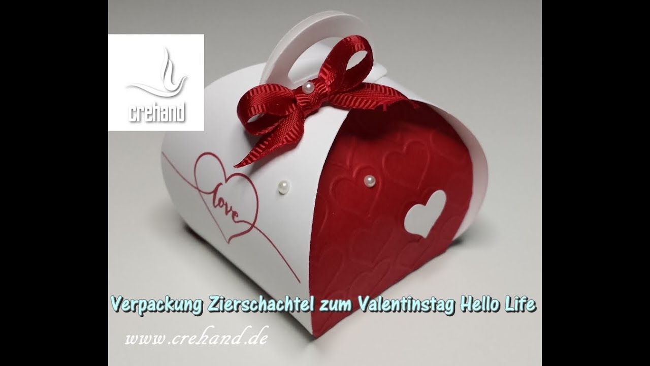 Valentins-Zierschachtel als Geschenkverpackung mit Stampin' Up!
