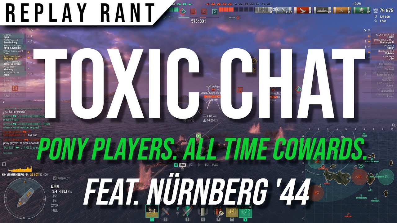 TOXIC CHAT feat. Nürnberg '44 (World of Warships Replay german / deutsch)